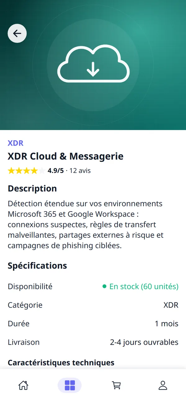 cynastore — app — fiche produit